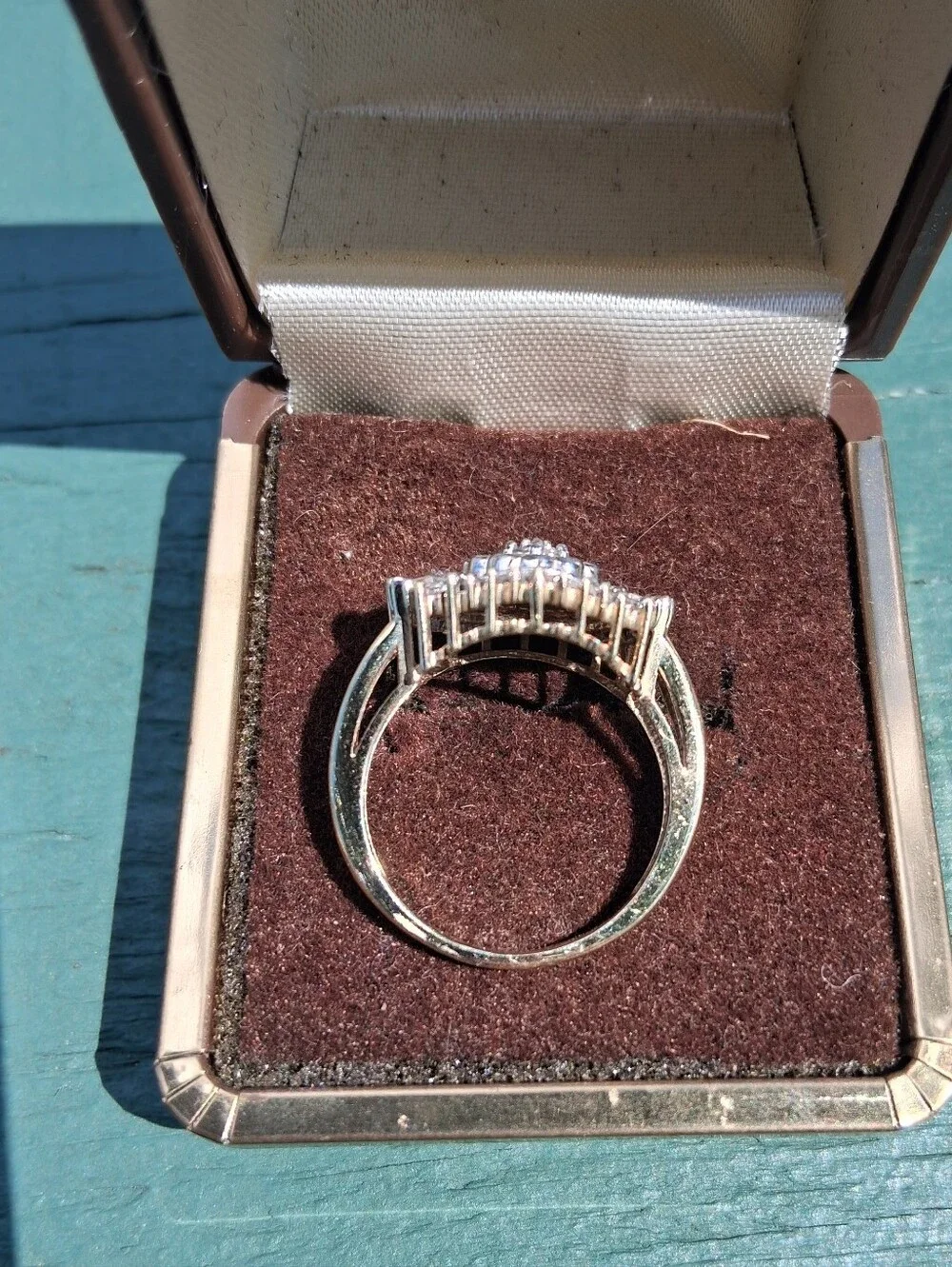 10Kt Gold 2 Carat Natural Diamond Cocktail Ring Size 8